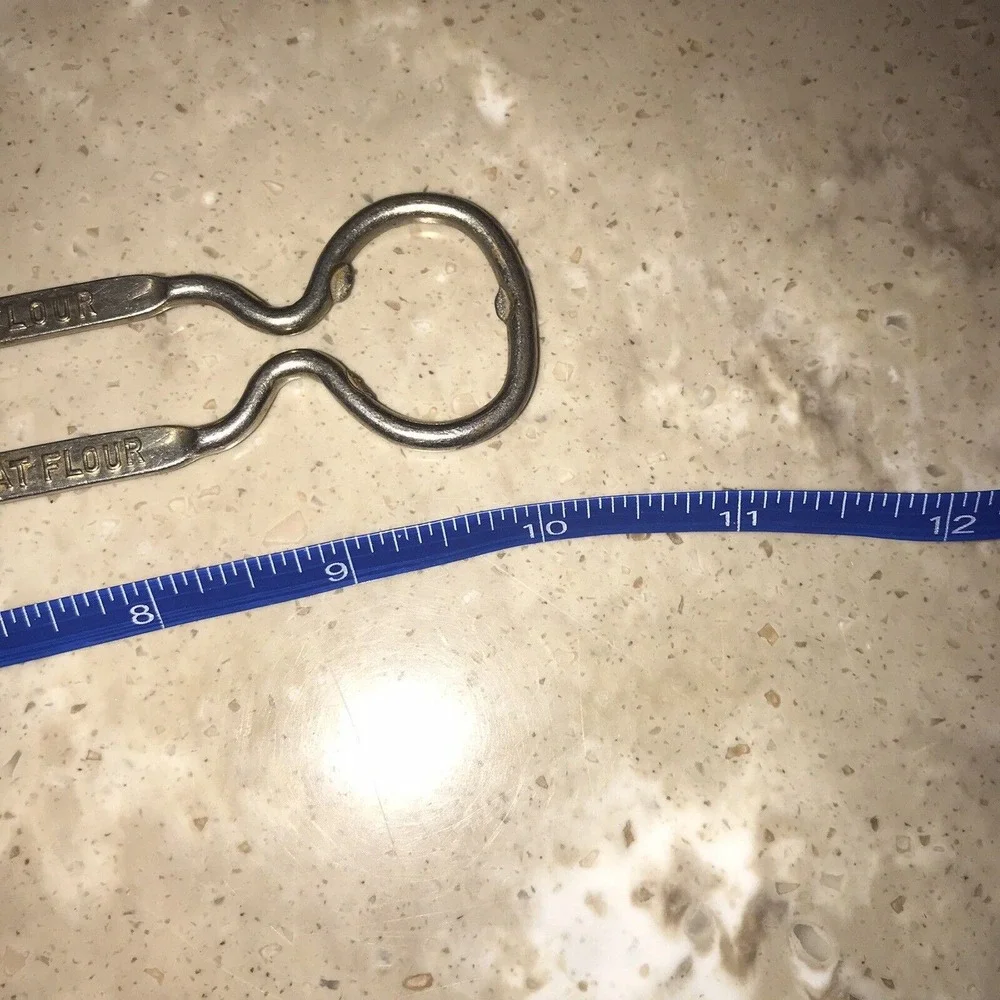 Vtg Albers Flapjack Flour Peacock Buckwheat Spatula Bottle Opener Heart Shape